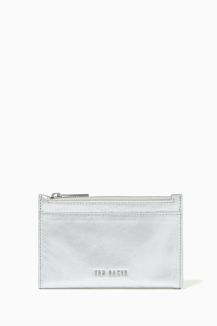 Jaya Purse in Metallic Leather, Silver