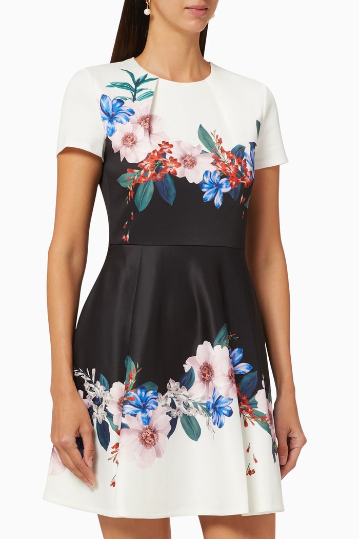 

Hooto Jamboree Skater Dress, Black