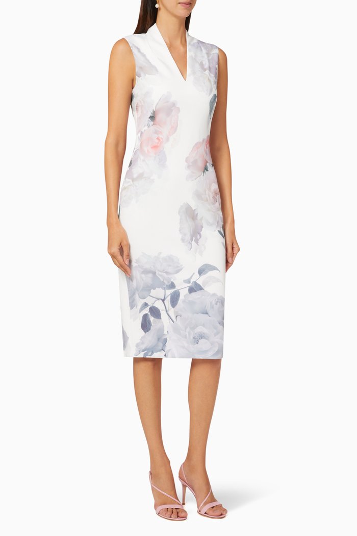 

Marah Bouquet Bodycon Dress, White