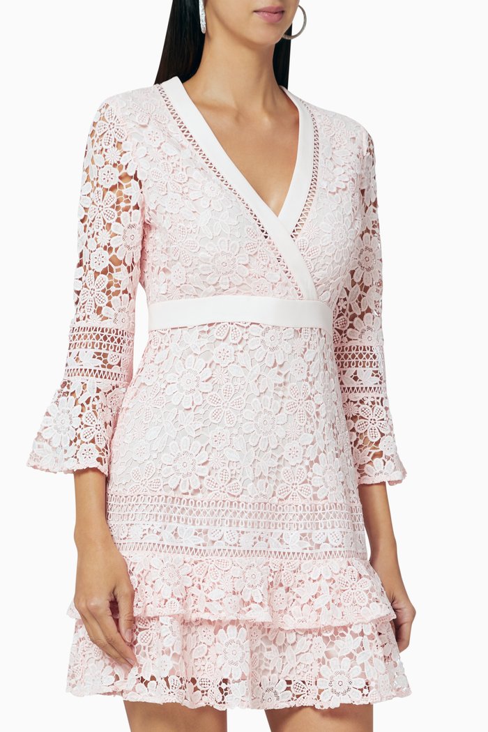 

Nello Lace Mini Dress, Pink