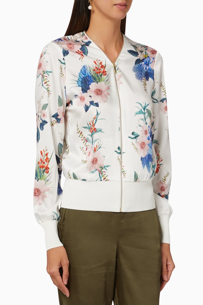 

Jesiiey Jamboree Bomber Jacket, White