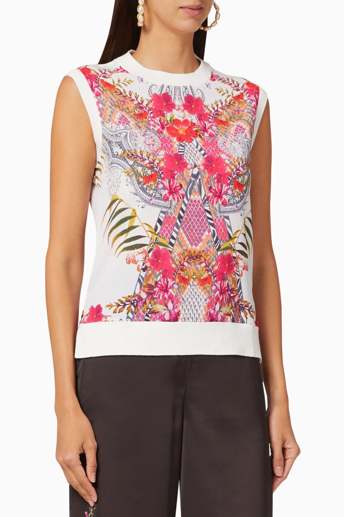 

Tamarie Samba Chiffon Top, White