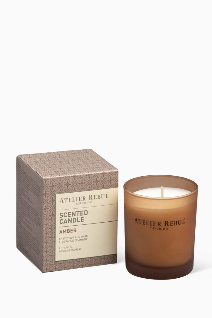 

Amber Scented Candle, 140g, Orange