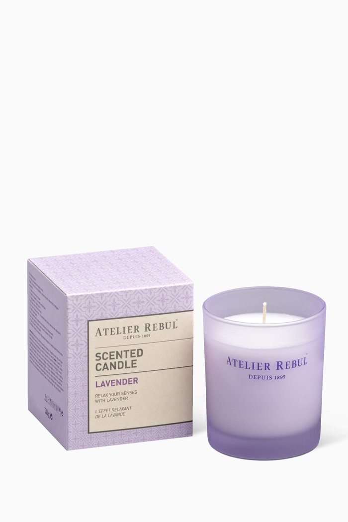 

Lavender Scented Candle, 140g, Purple