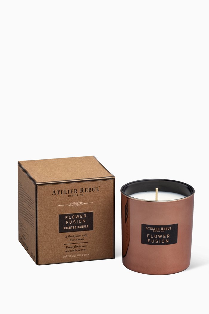 

Flower Fusion Scented Candle, 210g, Brown
