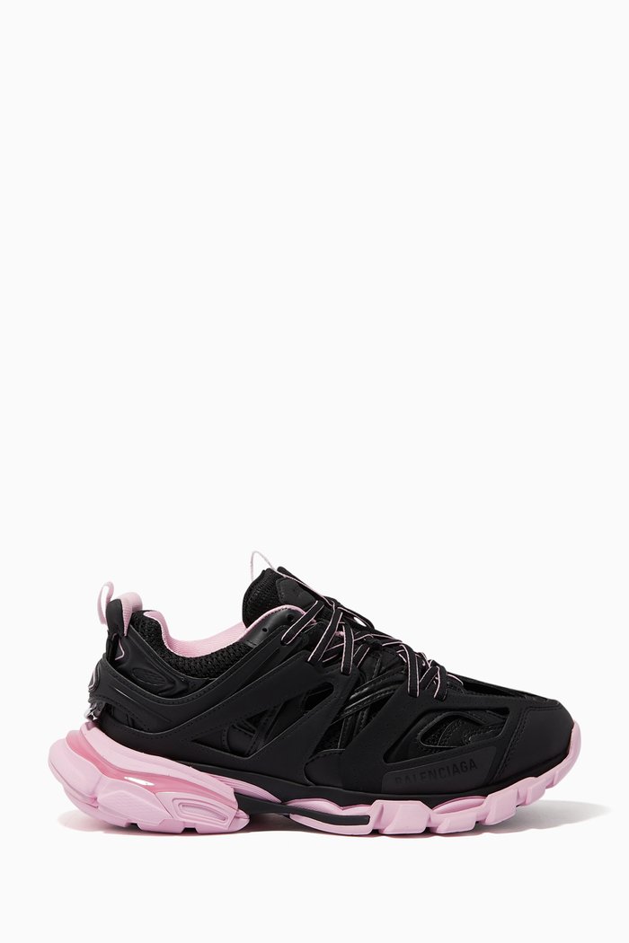 

Track Sneakers in Mesh & Nylon, Black
