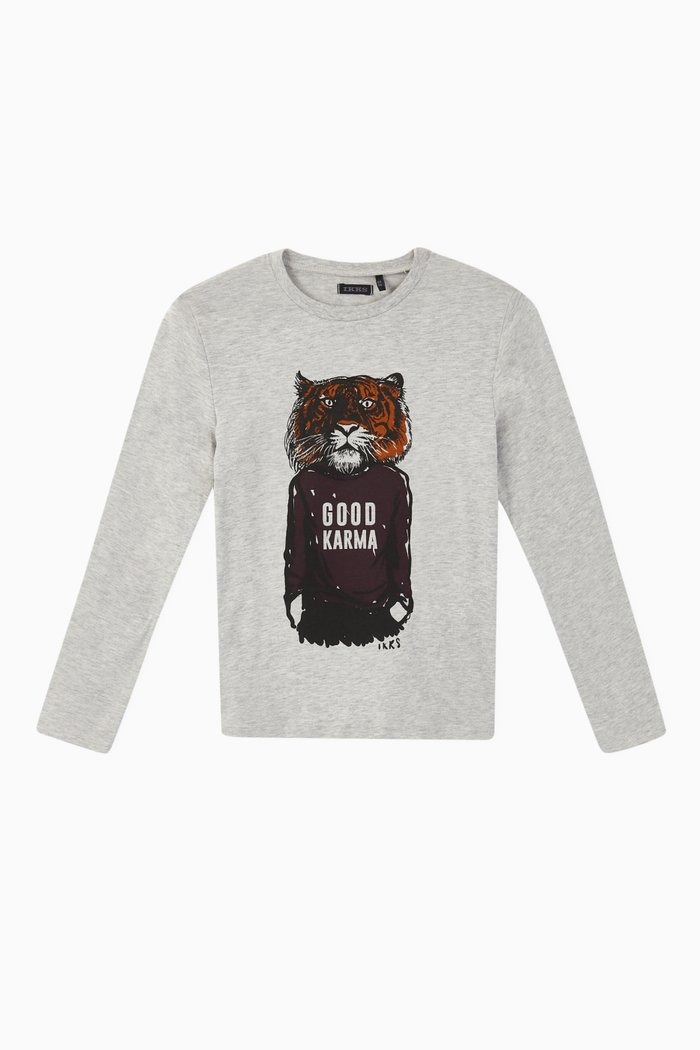 

Good Karma Graphic Jersey T-Shirt, Grey