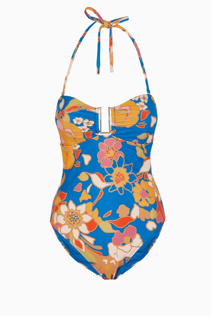 

Aubry Pinata Nylon Swimsuit, Blue