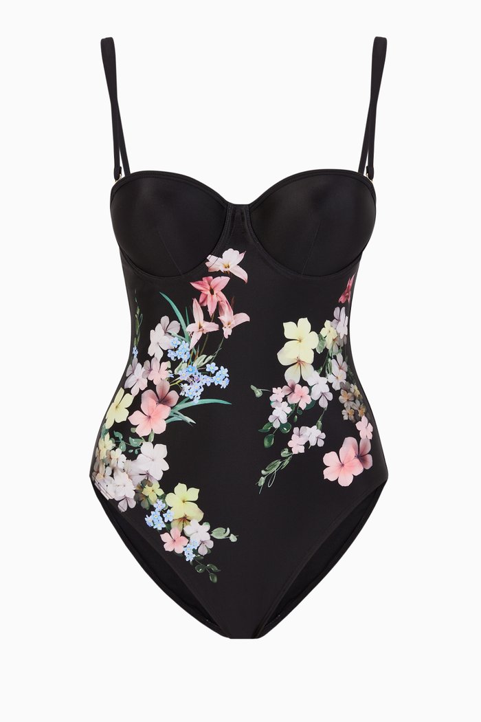 

Jemmina Pergola Nylon Swimsuit, Black