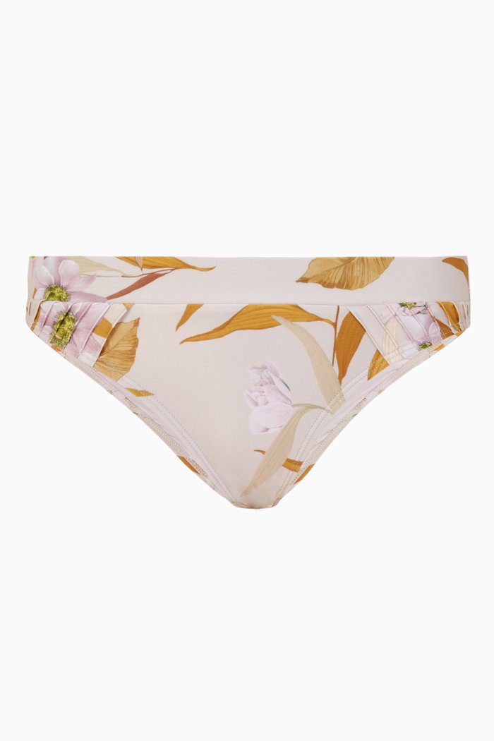 

Rosilyn Cabana Nylon Bikini Bottoms, Pink