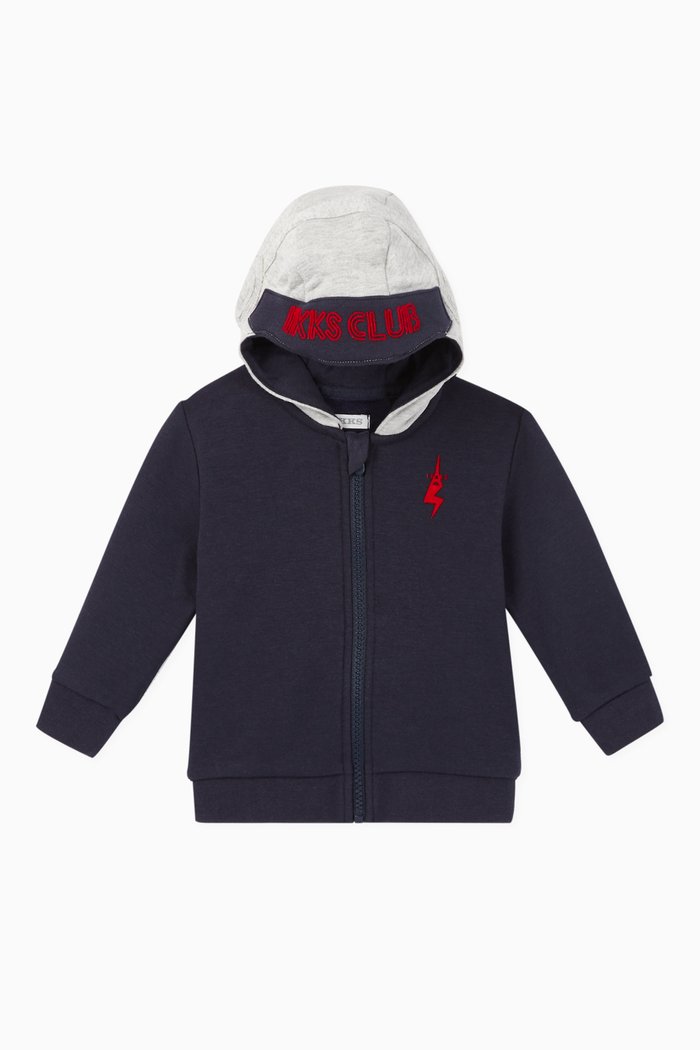 

IKKS Club Hooded Cardigan, Blue