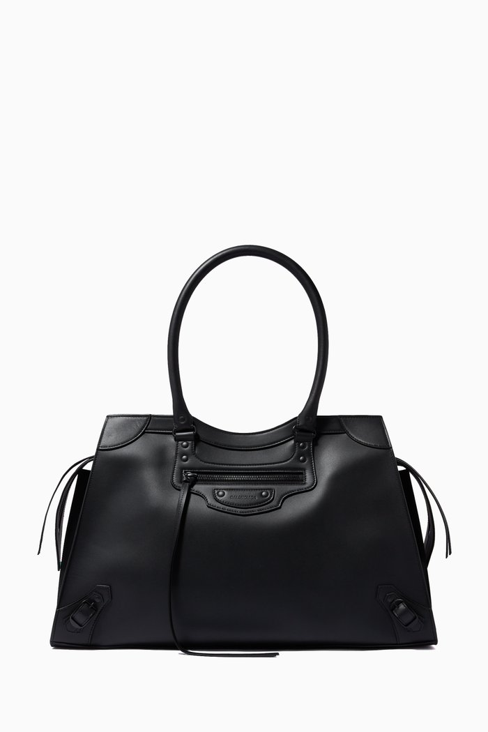 

Neo Classic Large Top Handle Bag in Smooth Calfskin, Black