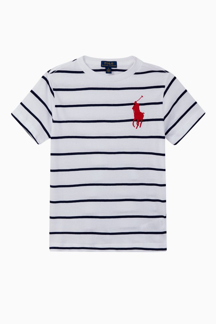 

Cotton Jersey Crewneck T-Shirt, White