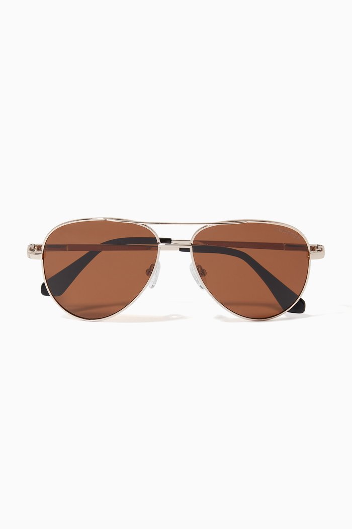 

James Aviator Sunglasses, Rose gold