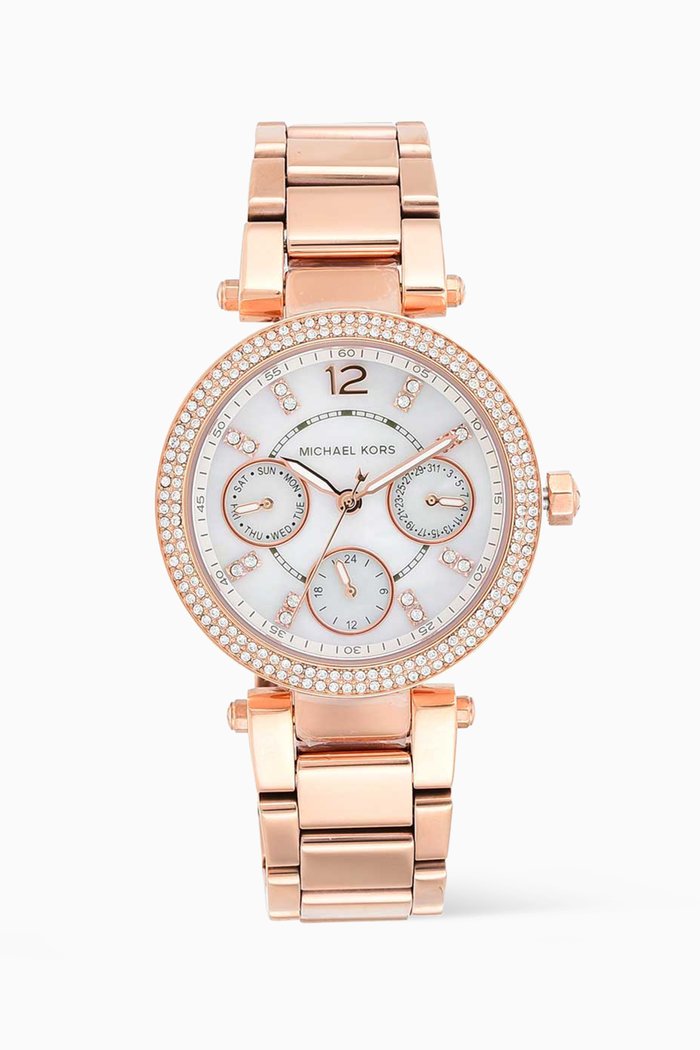 

Parker Mini Quartz Chronograph Watch, Rose gold