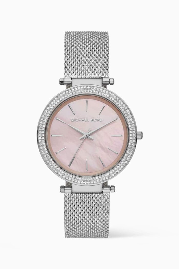 

Darci Pavé Quartz Watch, Silver