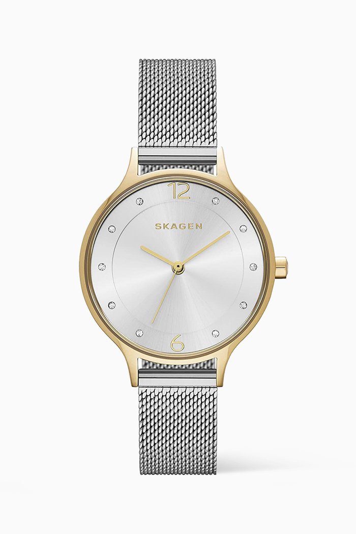 

Anita 30mm Two-Tone Quartz Watch, Silver