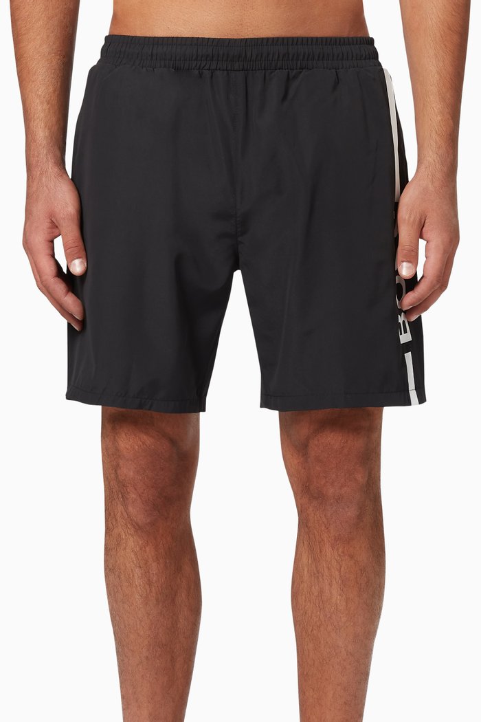 

Dolphin Logo Swim Shorts, Black