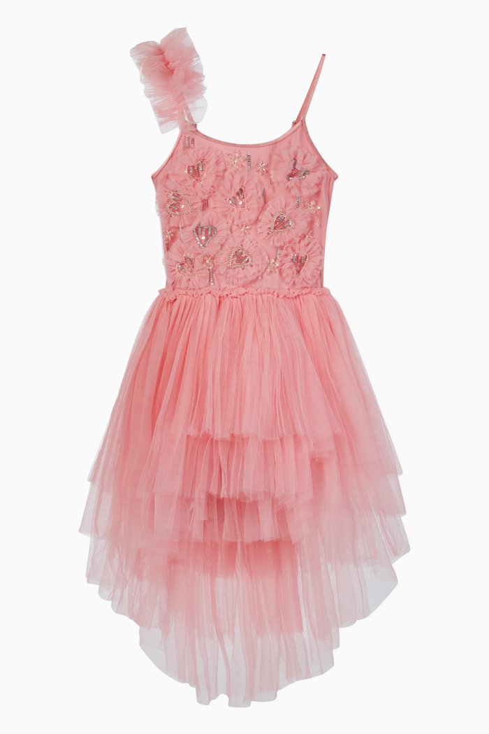 Sweetheart Cotton Tulle Tutu Dress, Pink