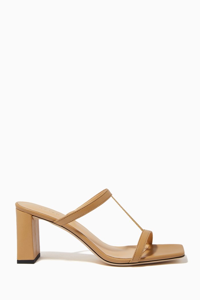 

Chloe 80 Sandals in Leather, Neutral
