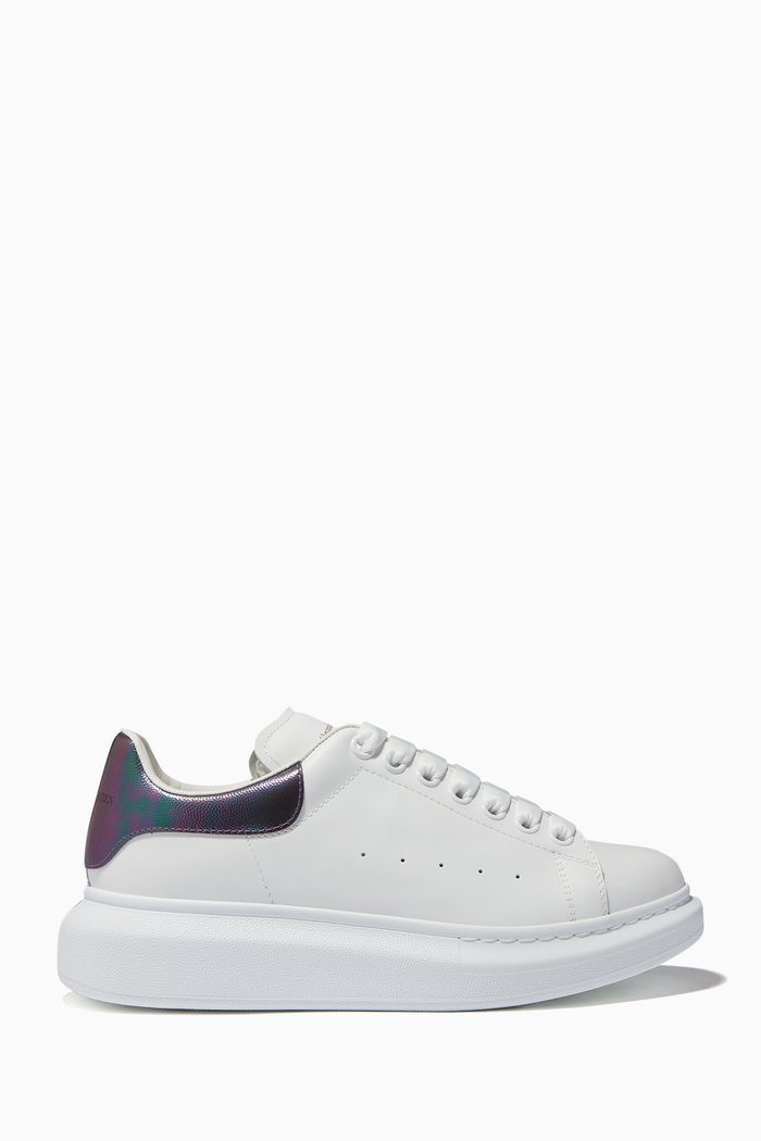 

Oversized Sneakers in Leather, Metallic