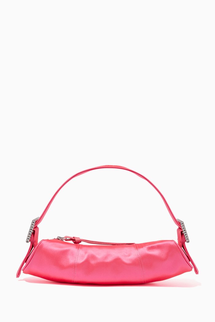 

Kubi Top Handle Bag in Silk, Pink