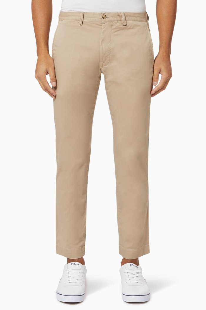 

Stretch Slim Fit Chino Trousers, Neutral