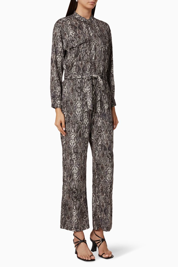 Ynez Cotton Jumpsuit, Grey