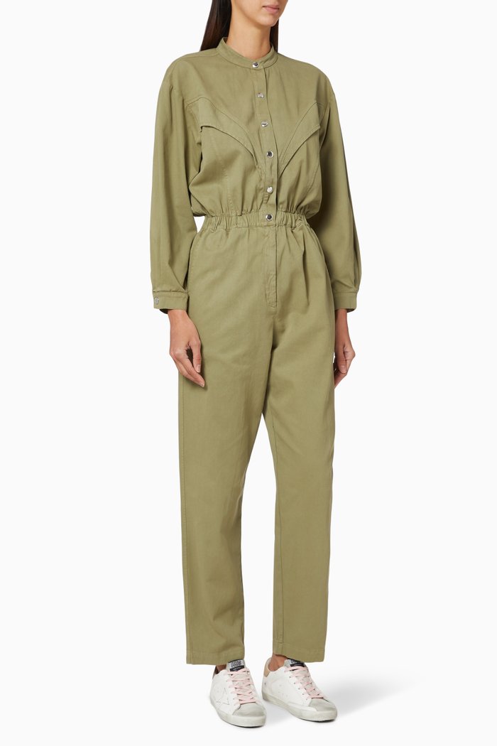 

Montana Sanded Twill Jumpsuit, Green