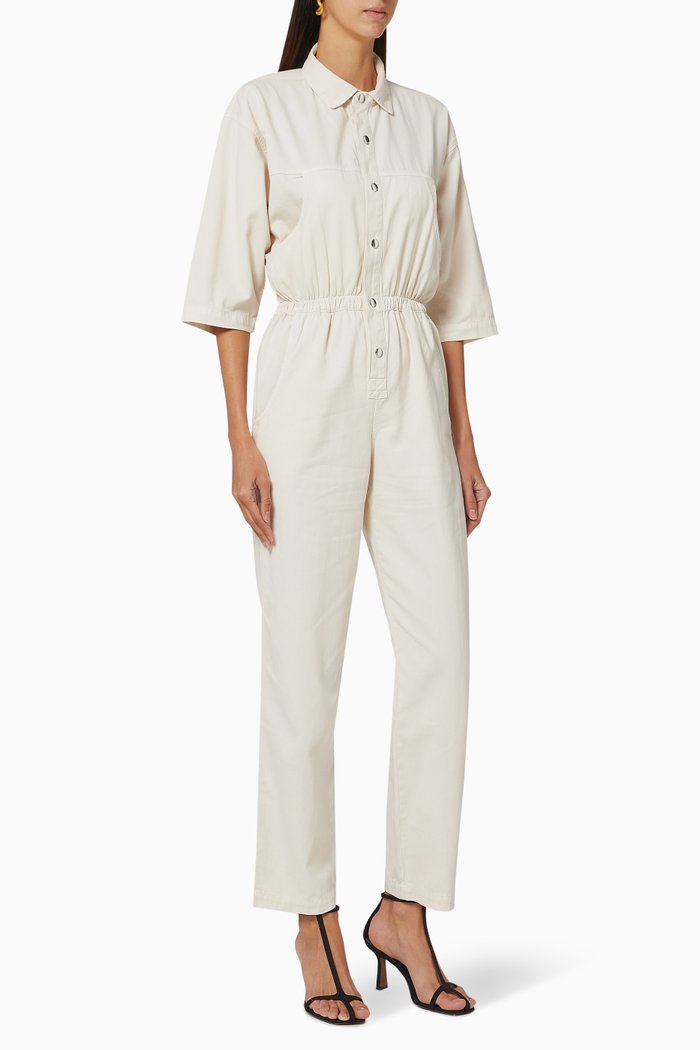 

Hope Cotton Twill Jumpsuit, Neutral