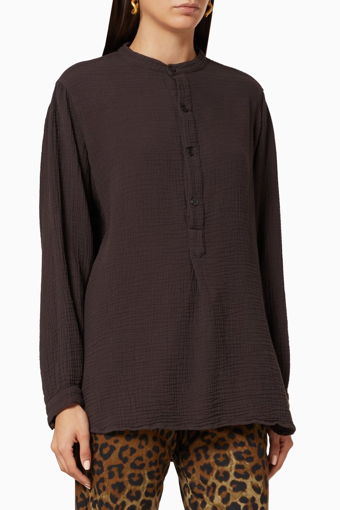 

Bundy Gauze Shirt, Black