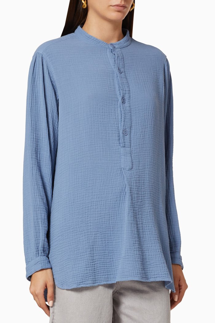 

Bundy Gauze Shirt, Blue