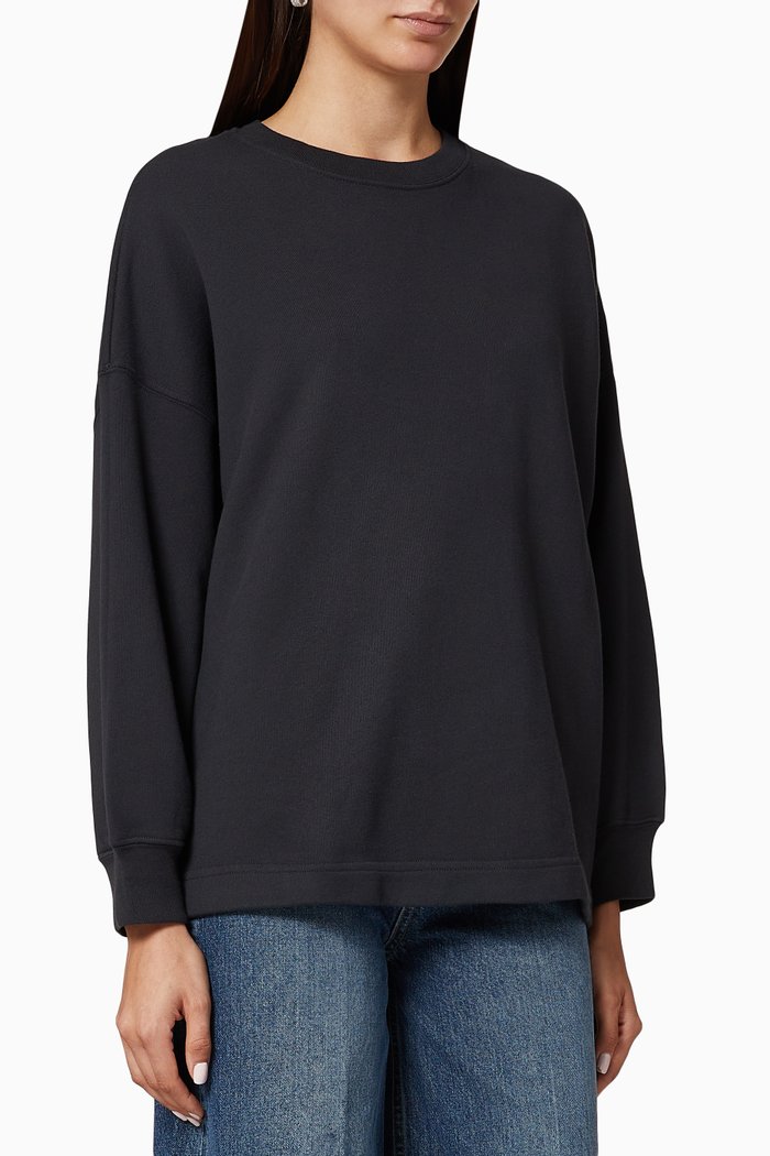 

Hollywood Terry Fleece Sweatshirt, Black