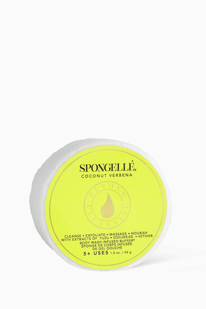 Coconut Verbena Body Wash Infused Spongette, 43g, Multicolour