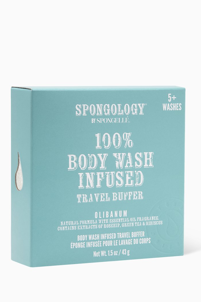 

Olibanum Spongology Body Wash Infused Travel Buffer, 43g, Multicolour