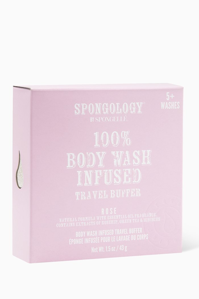 

Rose Spongology Body Wash Infused Travel Buffer, 43g, Multicolour