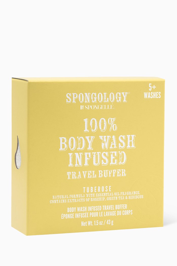 

Tuberose Spongology Body Wash Infused Travel Buffer, 43g, Multicolour