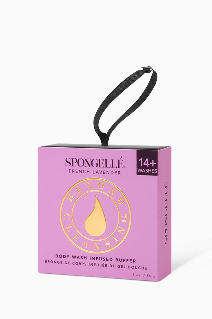 

French Lavender Body Wash-Infused Buffer, 85g, Multicolour