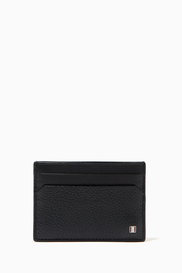 

Ghar Card Holder in Leather, Black