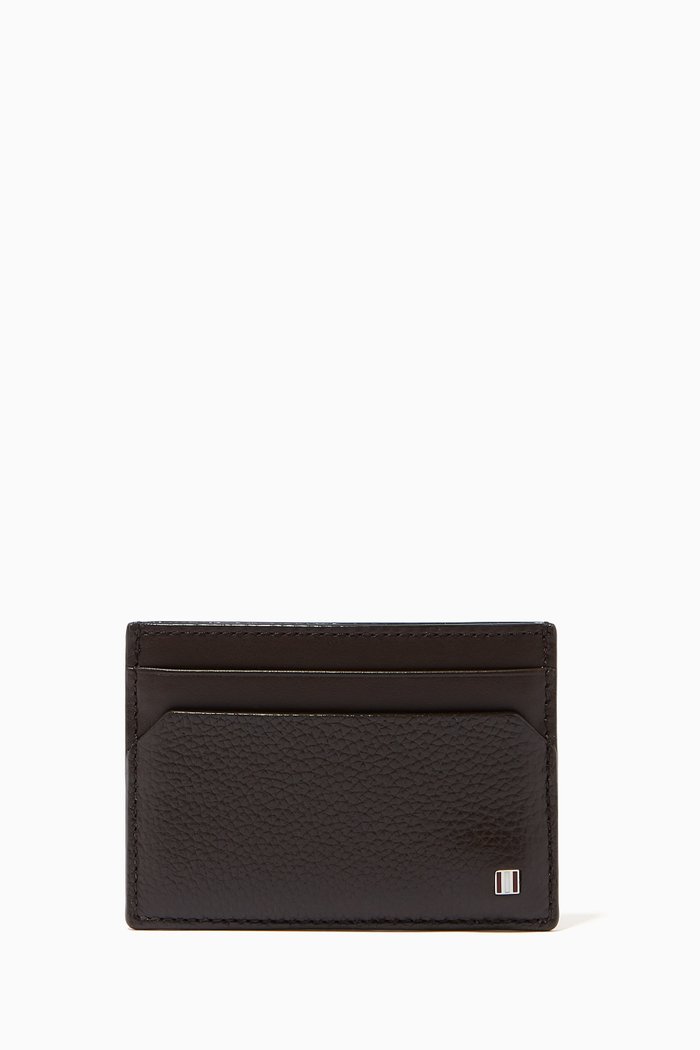 

Ghar Card Holder in Leather, Brown