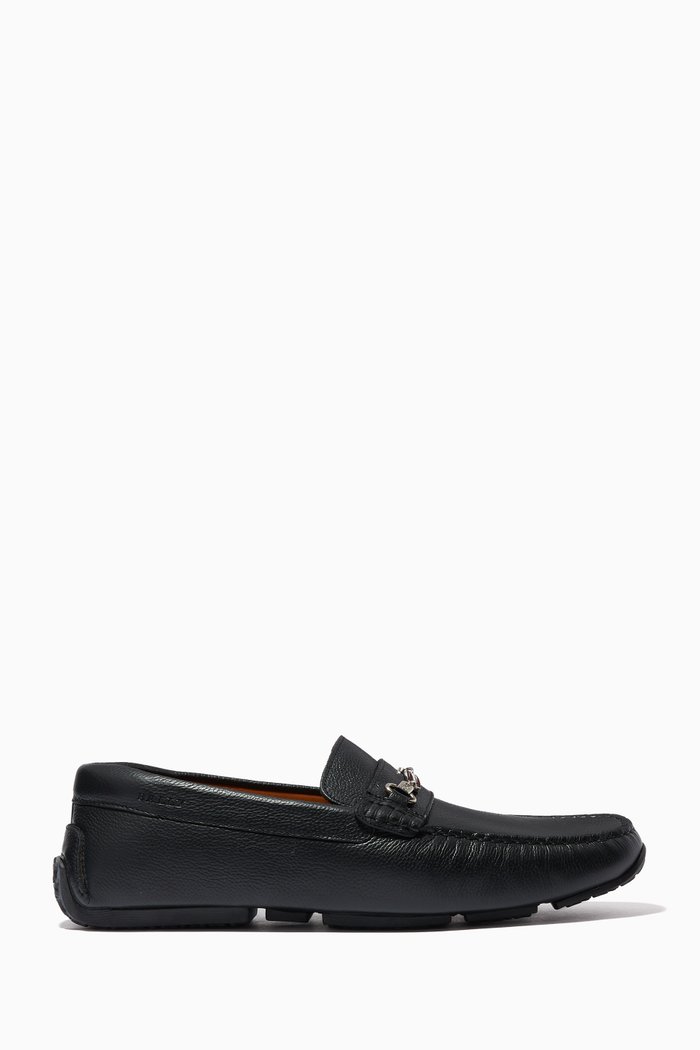 

Pitaval Driver Shoes in Suede Leather, Black