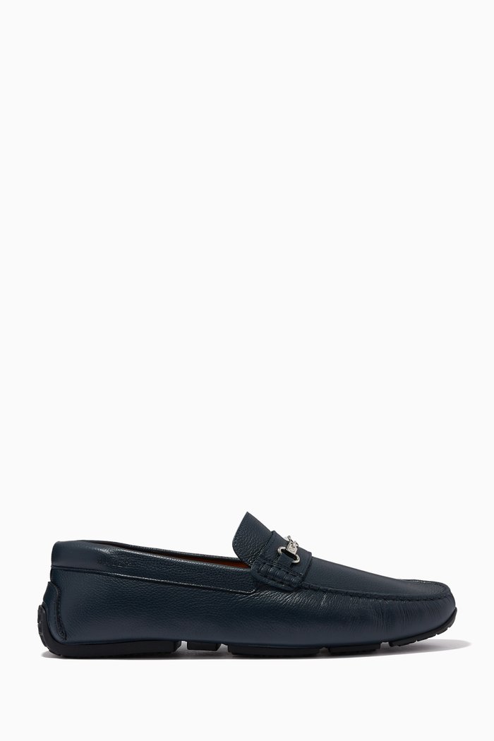 

Pitaval Driver Shoes in Suede Leather, Blue