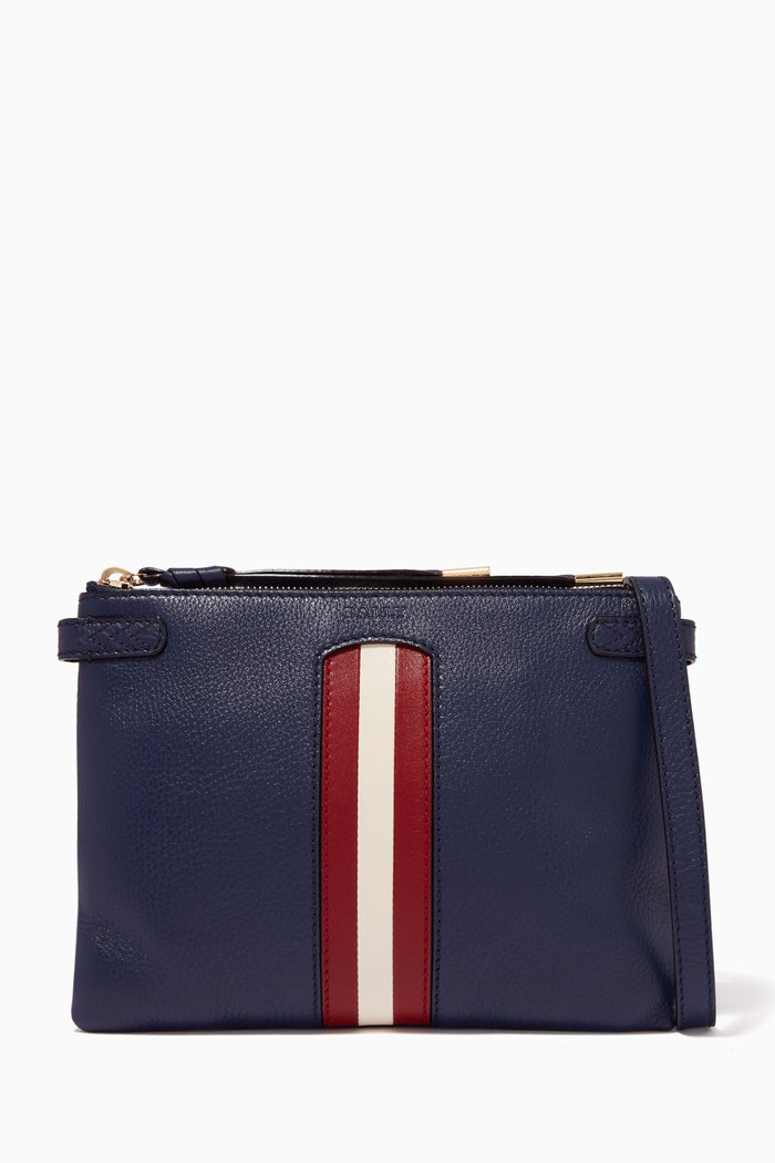 

Mossey Grained Leather Mini Bag, Blue