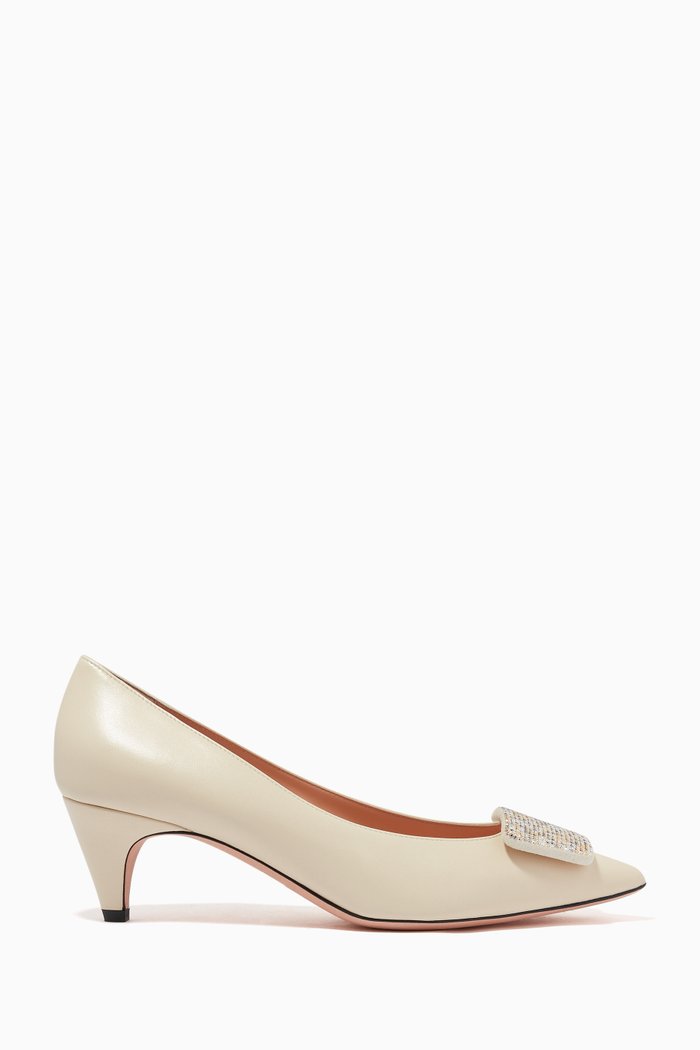

Sabby 55 Pumps in Leather, White