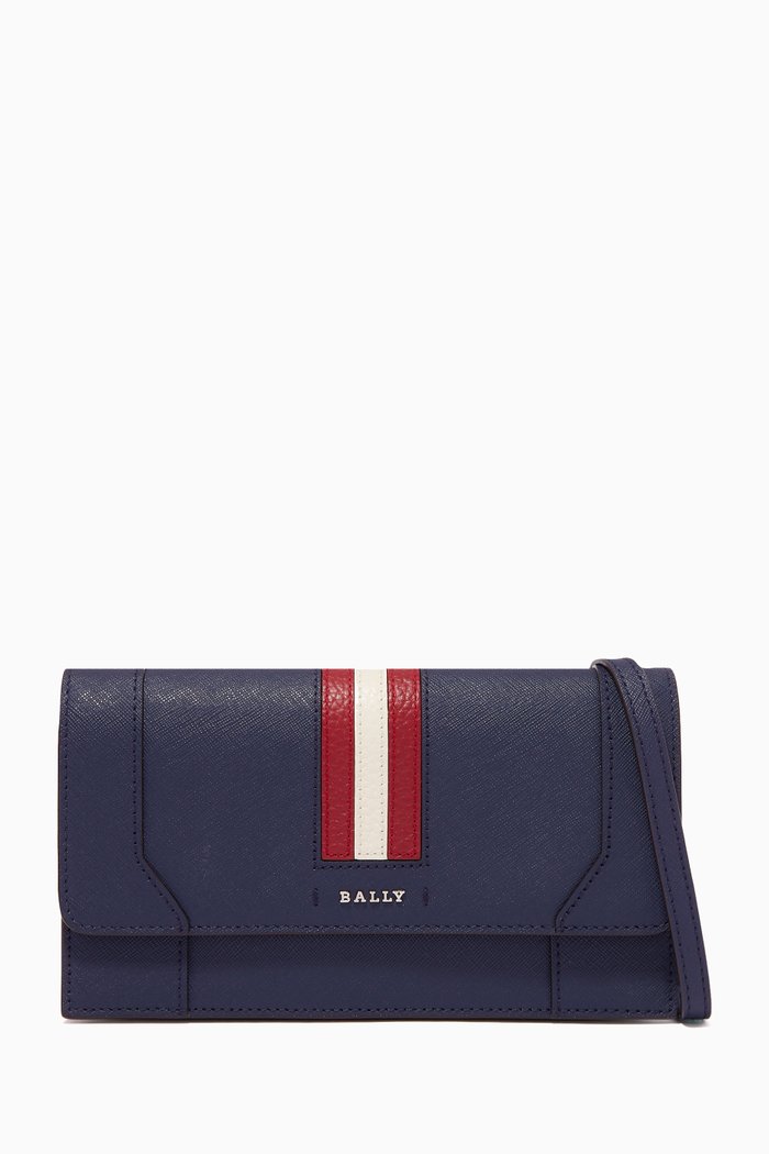

Stafford Wallet in Leather, Blue
