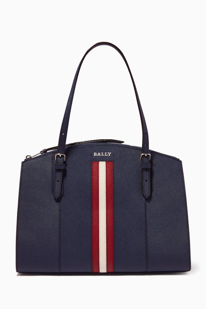 

Sveva Tote Bag in Leather, Blue