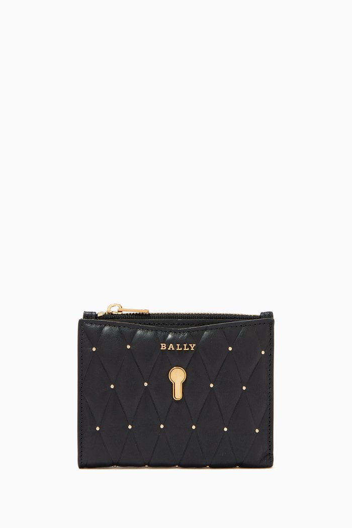 

Cogan French Wallet in Quilted Leather, Black