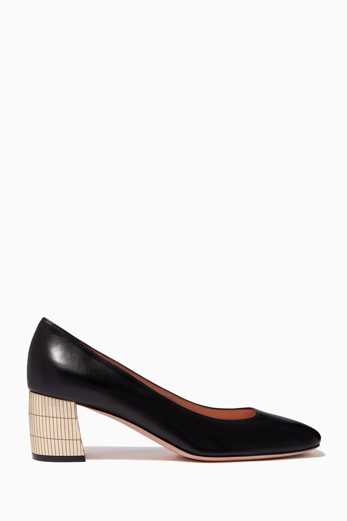 

Emily 55 Pumps in Leather, Black