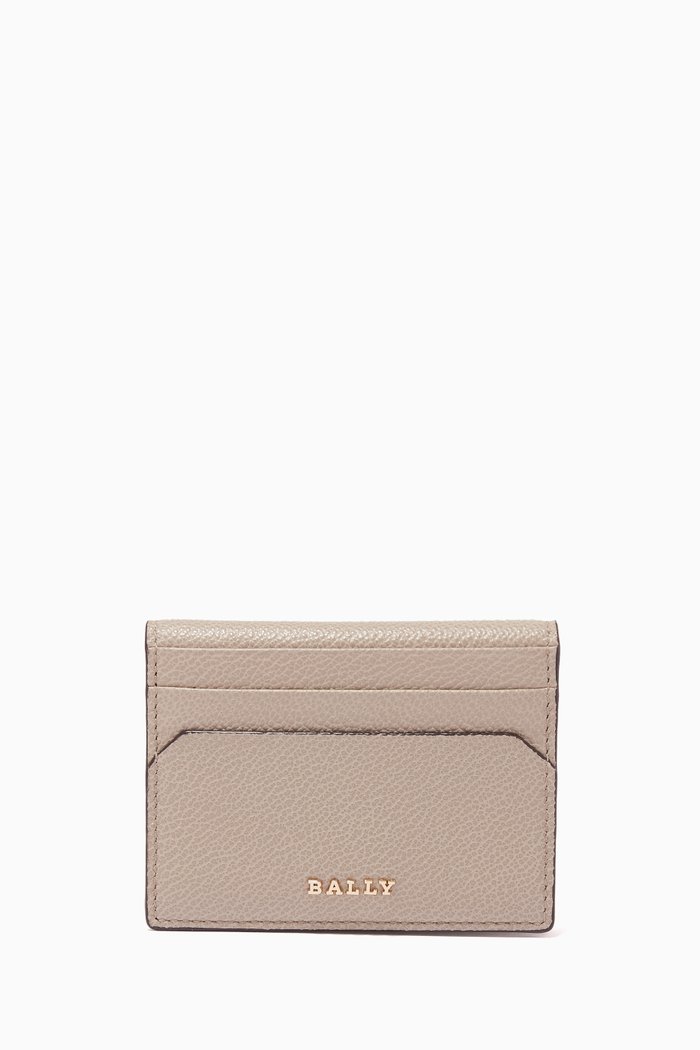 

Lalder Card Holder in Leather, Grey