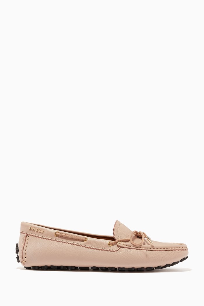 

Livieh Driver Shoes in Leather, Neutral